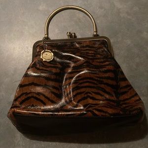 NEW!! AUTHENTIC!! Patricia Nash *Rare* Tiger Print Novella Frame Purse